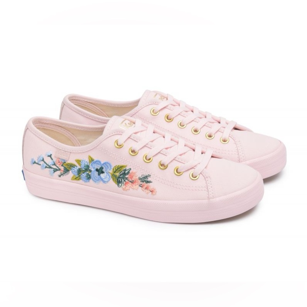 Keds x Rifle Paper Co Embroidered Tennis Shoes